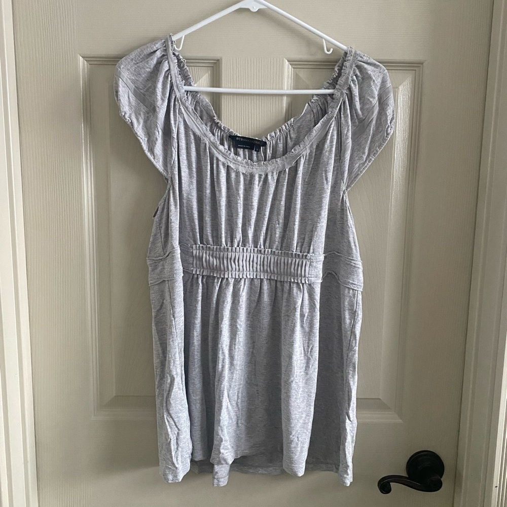 BCBGMaxAzria Grey Women’s T-Shirt SZ Large